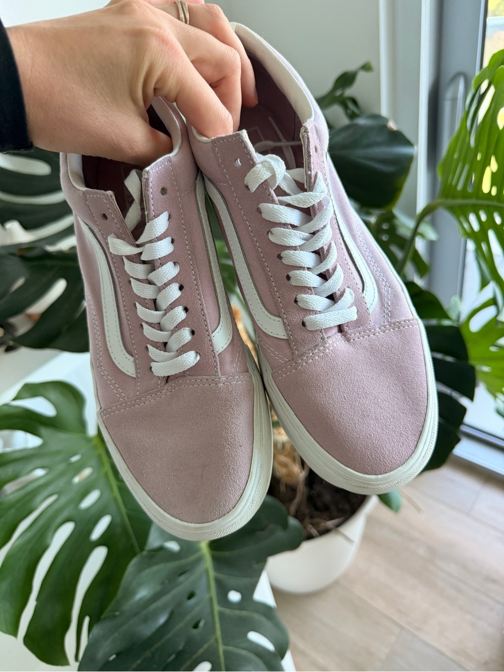 Vans Old Skool Platform Blush Pink Suede Sneakers Women’s 9